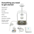 thumbnail image 4 of biOrb Life 15 Acrylic 4-Gallon Aquarium with White LED Lights Modern Compact Tank for Tabletop or Desktop Display, Transparent, 4 of 4