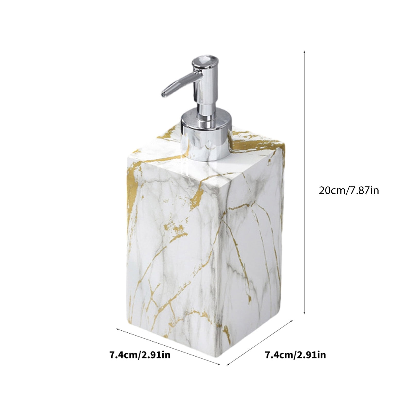 Marble Textured Soap Dispenser with Pumps Hand Wash Dispenser for Kitchen Bathroom