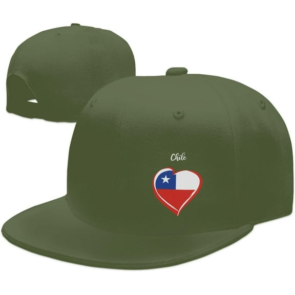 Wikjxiz Colombia Chile Hats for Men Women Adjustable Flat Bill Brim Trucker Hats Golf Baseball Cap Black