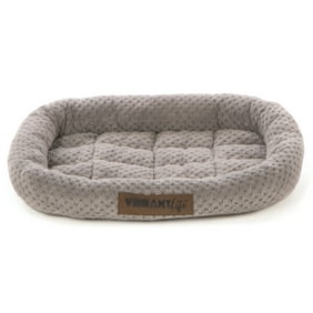 Vibrant Life Soft Crate Mat Pet Bed, Gray, 18"