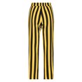 thumbnail image 5 of HAPIMO Men's Business Suit Pants Straight Leg Slacks Holiday Casual Relaxed Athletic Dungarees Stripe Mid Waist Zipper button Trendy Trousers Gold S, 5 of 6