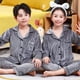 thumbnail image 4 of Conjunto de Pijamas de terciopelo dorado para niños y niñas, ropa de dormir cálida para Otoño e Invierno, 4 of 4