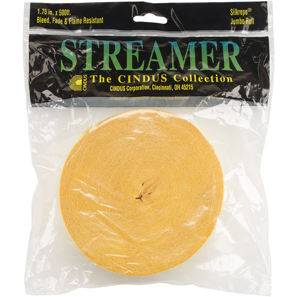 Crepe Streamers 1.75"X500'Canary Yellow Walmart Canada