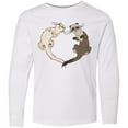 thumbnail image 3 of Inktastic Cute Ferret Heart Long Sleeve Youth T-Shirt, 3 of 5