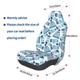 thumbnail image 3 of Wukai Winter Knit Hat and Socks Full Set Car Seat Covers with Soft Padding Universal Auto Front Seats Protector and Cushion Mat, 3 of 5