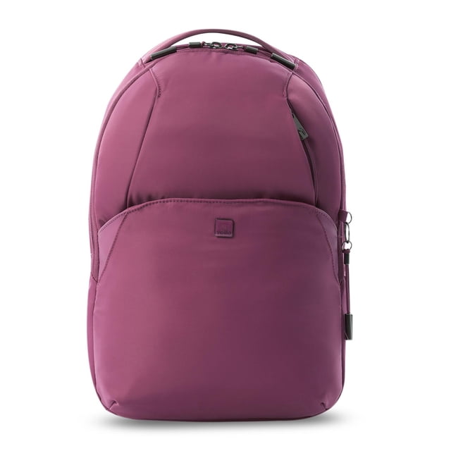 TOTTO Mochila Mediana - Reforzada para Mujer Porta Laptop 15 con Bolsillo Secreto | Escuela - Oficin vino M