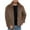 #254-Brown, variant on Mens Faux Fur Jacket Fluffy Furry Coats Lapel Collar Long Sleeve Outerwear Winter Warm Cardigans Outerwear