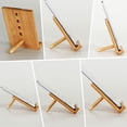 thumbnail image 1 of TEHAUX 1Pack Desktop Tablet Holder Wood Retro Style for All Users in Bedroom Use, 1 of 8