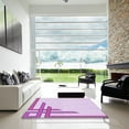 thumbnail image 7 of Ahgly Company Machine Washable Indoor Square Transitional Purple Area Rugs, 6' Square, 7 of 7