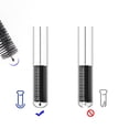 thumbnail image 2 of Cepillos de limpieza de botellas, 10 piezas, cepillo de tubo de limpieza de paja, juego de cepillos limpios de nailon para botella de leche de tetera, 2 of 5