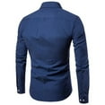 thumbnail image 3 of Bcfgryg New Woven Long Sleeve Shirt Men's Shirt Ironing Slim Solid Color Casual Men's Wear Men's Casual Shirts, 3 of 5