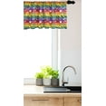 thumbnail image 3 of Ambesonne Hippie Window Valance, Heart Peace, 54" X 18", Multicolor, 3 of 3