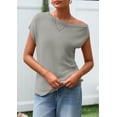 thumbnail image 4 of Blusa Tipo Túnica PRETTYGARDEN para Mujer con Hombros Descubiertos y Manga Corta, 4 of 8