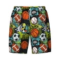 thumbnail image 4 of Lsque Mens Swim Trunks Balls Pattern - Bathing Suit Compression Liner - Beach Swim Shorts Swimwear - (S-3XL) - Stretch Quick Dry -XX-Large, 4 of 9
