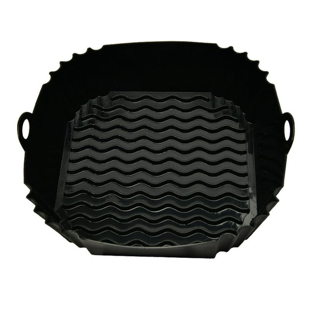 SXcggal Friteuse à Air Chaud Carrée Plateau de Cuisson en Silicone Friteuse à Air Carrée Silicone Multicolore Durable Multifonctionnel Incassable Ustensiles de Cuisine Sains