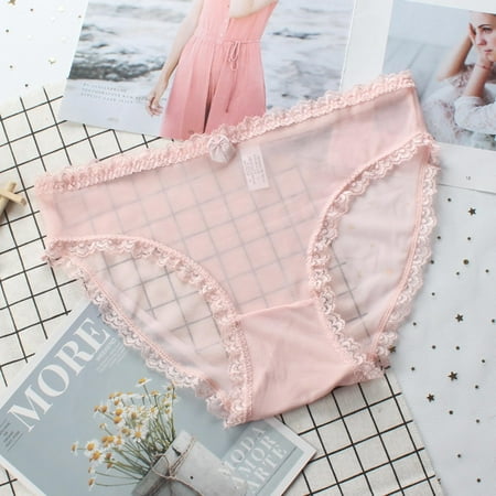 

DENGDENG Women Sexy Lace Underwear Briefs Ladies Seamless Breathable Panties