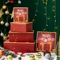 thumbnail image 7 of Kumdkd Christmas Nesting Gift Boxes with Lid Nesting Xmas Boxes for Gifts Red Christmas Tree Gift Wrap for Thanksgiving New Year Wrapping Presents and Decorations, 7 of 7