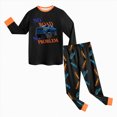 thumbnail image 6 of Gibobby Toddler Boys Pajamas Boys Pajama Sets Soft Long Sleeve Fall Winter Sleepwear Sets 1t 2t 3t 4t 5t 6t Toddler Boys Clothes Toddler Boys Clothes,Orange,Size 4-5 Years, 6 of 8