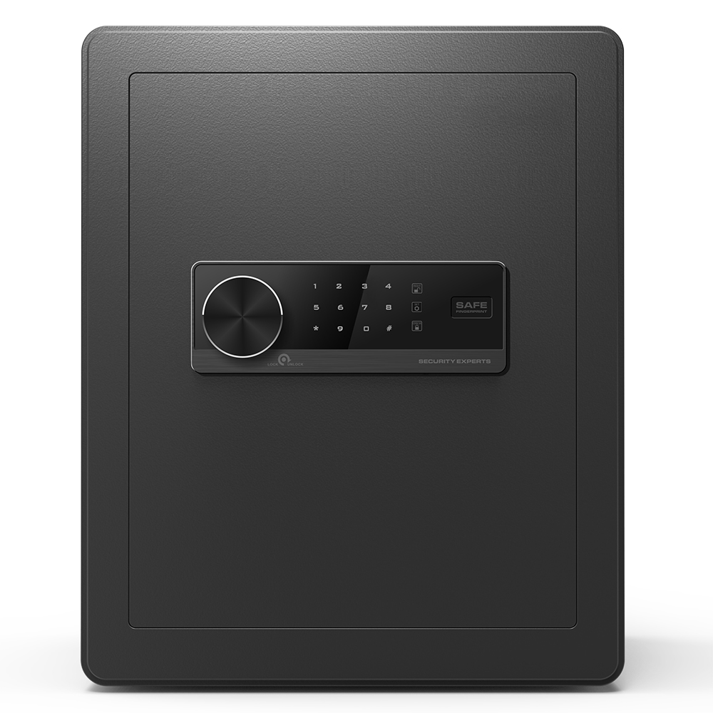Artlia 1.7 cubic feet safe, with dual alarm and digital touch screen, suitable for home, hotel, office, alloy steel, black - image 2 of 7