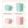 thumbnail image 4 of 4-Pack Self-Compression Storage Bags - Comforters Storage Bag, Extra Large Capacity Blanket Storage Bags,Ultra Space Saving Self Compression Organizer, Washable Compression Bags（Blue,Pink）, 4 of 7