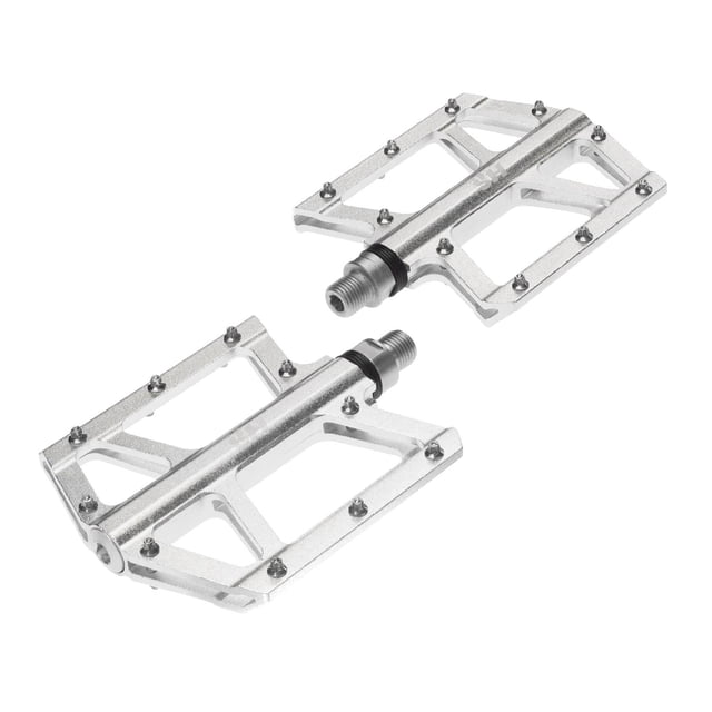 Pedales para bicicleta BMX 1/2 aluminio plata plateado