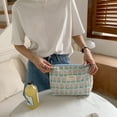 thumbnail image 4 of Bolso De Cosméticos Bolso de embrague coreanos de maquillaje de algodón grande Impresión de cremallera para mujeres niñas, 4 of 5