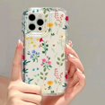 thumbnail image 1 of Airbags-funda cuadrada de flores para iPhone, carcasa trasera suave para modelos 12, 11, 12, 13, 14 Pro Max, XR, X, XS, 6S, 7, 8 Plus, SE 2022, 2020, 1 of 4