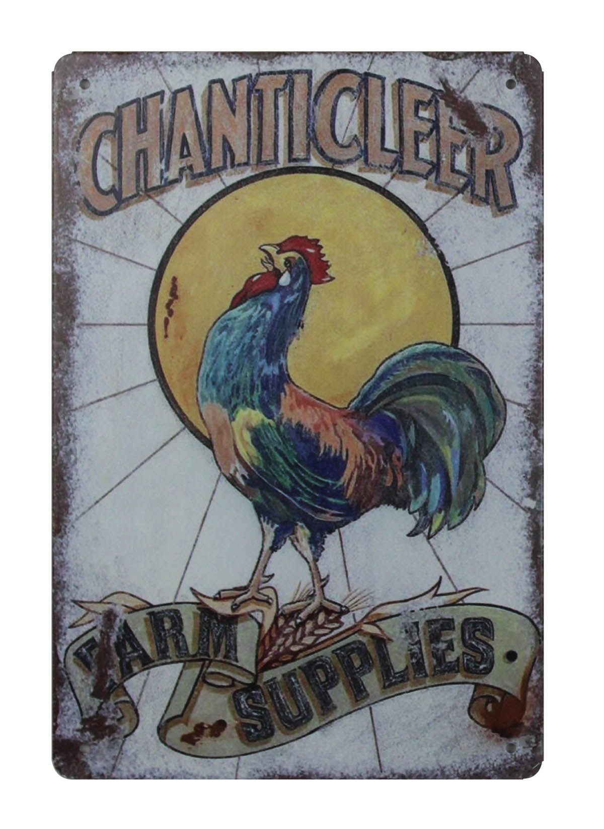 Chanticleer Rooster Farm Supply barn metal tin sign posters online 