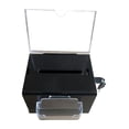 thumbnail image 1 of GROWTH TANK Suggestion Box Lockable Multipurpose Donation Case for Tabletop Shop Charity Black, 1 of 7