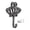 7670, variant on Entryway Wall Hook Decorative Crown Iron Hanger for Keys, Scarves and Hats with Vintage Wall Accent for Home Display
