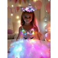 thumbnail image 2 of Disfraz de unicornio SHINYOU con luz LED para niñas de 3 a 4 años, 2 of 7