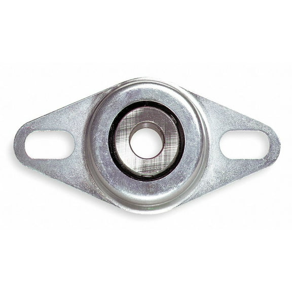 2-Bolt Flange Bearing with Ball Bearing Insert and 1/2" Bore Dia.