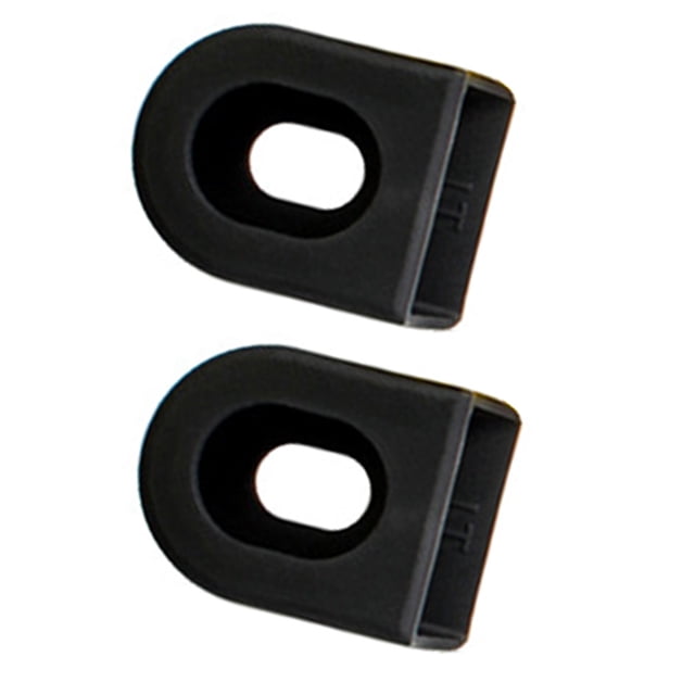 Yuarrent 1 par de fundas de manivela fiables resistentes al desgaste para manivela de bicicleta, funda protectora antiarañazos para proteger Ciclismo Negro