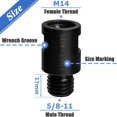 thumbnail image 2 of Adaptador para Amoladora Angular Wolfride M14 a 5/8-11, 2 Piezas, 2 of 7