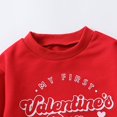 thumbnail image 7 of Boys Hoodie Boys Sweatshirt Valentine's Day Baby Boys Girls Letter Long Sleeve Romper Outfit Bodysuit, 7 of 7