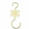 thumbnail image 1 of Seyotauo Christmas Snowflake Ornament Hook Hangers Gold Sliver Snowflake Decorative Christmas Tree Hanging Metal Wire for Xmas Christmas Tree Decoration Hangers, 1 of 1