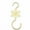 Gold, variant on Snowflake Ornament Hooks 10-Pack, Metal S-Hooks with Snowflake Design for Christmas Tree Decorations, Holiday Hanging Accessories for Balls and Lanterns