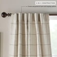 thumbnail image 3 of Cortina de ventana Elrene Home Fashions Brighton Blackout Linen, 3 of 7