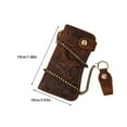thumbnail image 4 of Cartera de cuero Minnieouse para hombre con cadena de bloqueo, 4 of 6