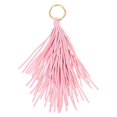 thumbnail image 1 of Fashion Car Pendant Keychain Women Handbag Key Chain Ring Holder Charm PU Leather Tassels Bag Accessories (Pink), 1 of 3