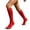 Red, variant on Daznico Women Ribbed Knee High Athletic Socks Breathable Stretch Arch Support Comfortable for Sports Game Daily Training Casual Outdoor Activities