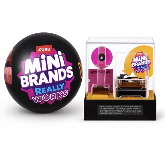 ZURU Mini Brands Vinyl Turntable with Record Player & Vinyl Capsule