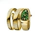 thumbnail image 5 of Reloj de pulsera de tres círculos con diseño de serpiente y espíritu de serpiente personalizado a la moda, 5 of 5