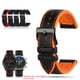 thumbnail image 5 of Correa de caucho de fibra de carbono para reloj Fossil de 20 mm y 22 mm con cierre de acero inoxidable y cadena deportiva resistente al agua para reloj Mido T-issot, 5 of 5