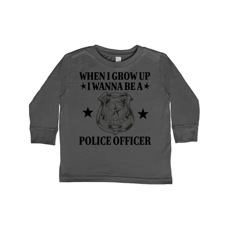 

Inktastic Future Police Officer Badge Gift Toddler Boy or Toddler Girl Long Sleeve T-Shirt