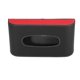thumbnail image 3 of Apoyabrazos Caja Tejido Soporte Estuche Servilleta Soporte Caja para Coche Negro Rojo, 3 of 7