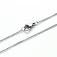 thumbnail image 2 of 1 pc Non-Tarnish 304 Stainless Steel Curb Chain Necklace with Lobster Claw Clasp Stainless Steel color Link: 3x2x0.6mm 19.68 inch(50cm), 2 of 5
