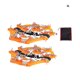 thumbnail image 3 of Sonducket Crampones antideslizantes para escalada al aire libre, 19 dientes, para caminar en invierno, pesca en hielo, montañismo, raquetas de nieve, Escalada naranja XL Sonducket OD3114-06B, 3 of 6