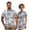 Abstract Floral, variant on Polynesian Blue Floral Matching Golf Outfit for Couple Comfortable Quick Dry Short Sleeve Golf Shirt Short Sleeve Golf Skirt Set for Men Women Quarter Zip Summer Golf Outfit
