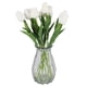 thumbnail image 2 of 30Pcs Artificial Tulips Flowers Real Touch Tulips Fake PU Tulip Bouquet Latex Flower White Tulip(Whi, 2 of 5